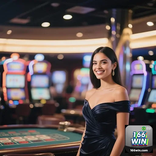 Imagem da seção do site 166win mostrando jogos de cassino e promoções atuais.