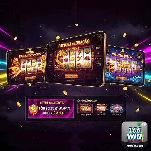 Imagem da página inicial do 166win, site de apostas esportivas e cassino, com foco em promoções e jogos online.